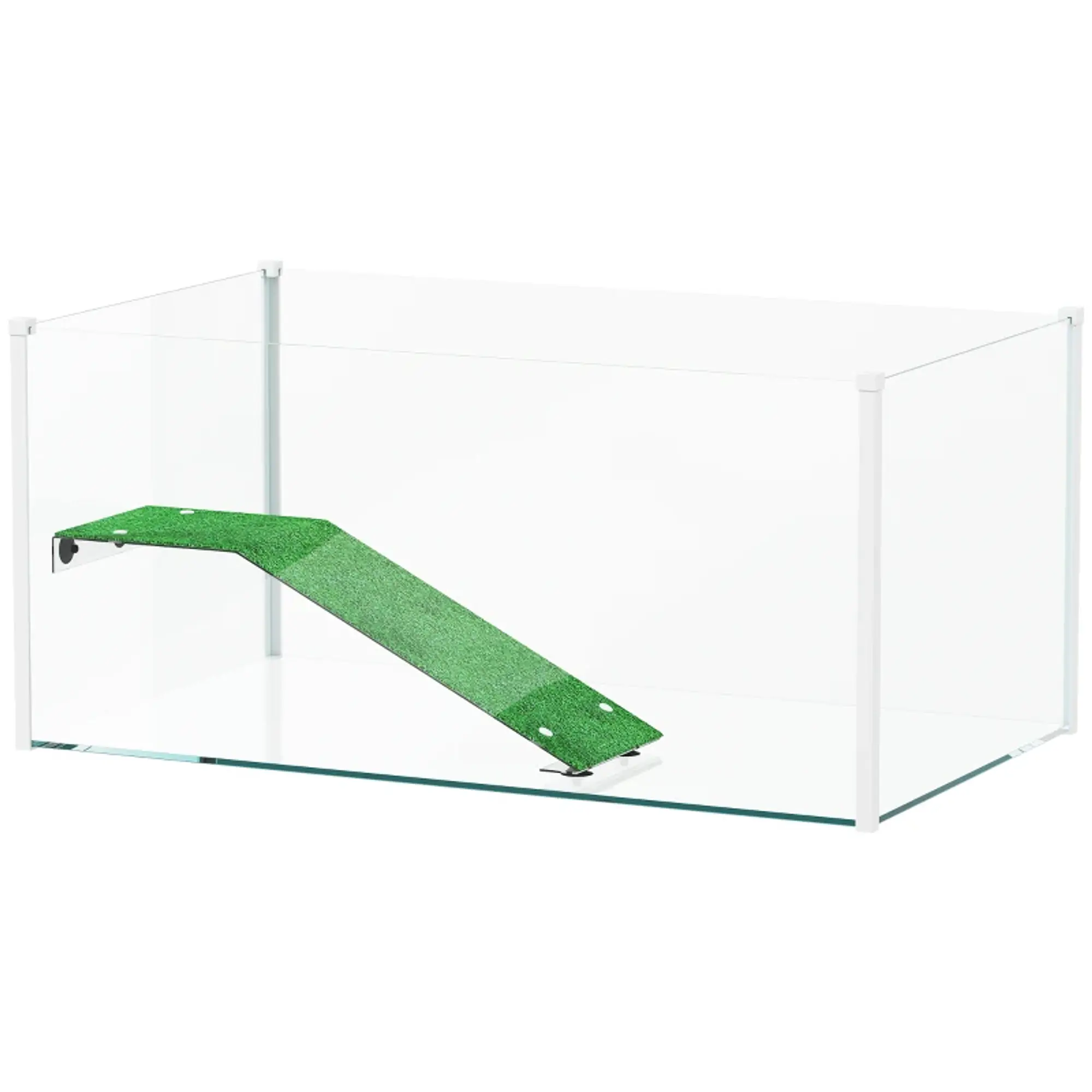 Aquário para Tartarugas Terrário Visão Panorâmica 360° 60x35x28 cm 4