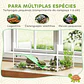 Aquário para Tartarugas Terrário Visão Panorâmica 360° 60x35x28 cm - Thumbnail 10