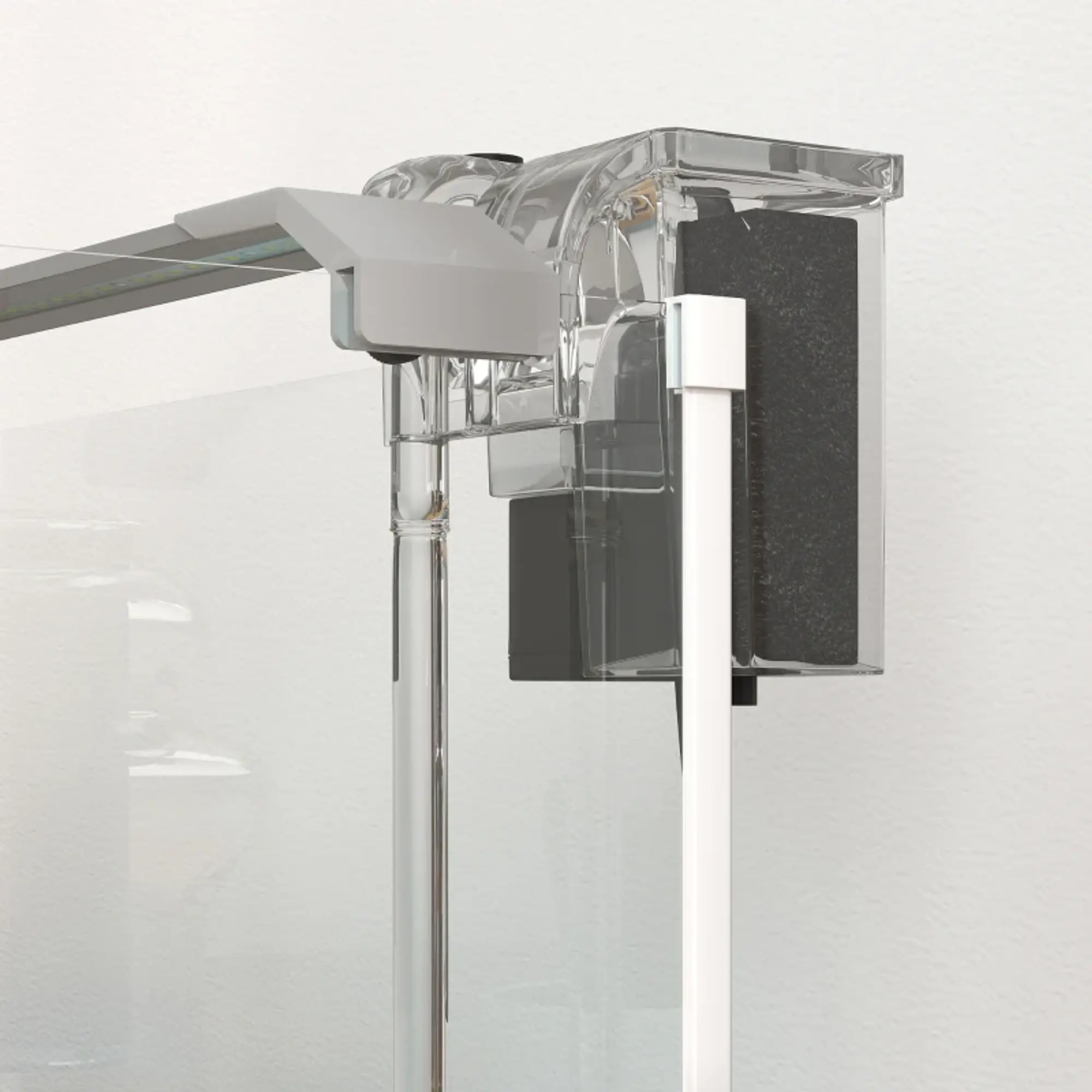 Aquário de Vidro com Luzes LED Aquário de 20L com Bomba de Filtragem 38x26x27 cm 6