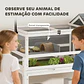 Casa para Tartarugas de Madeira Terrário para Répteis - Thumbnail 6