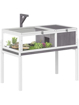 Terrário para Répteis com 2 Tetos Articulados