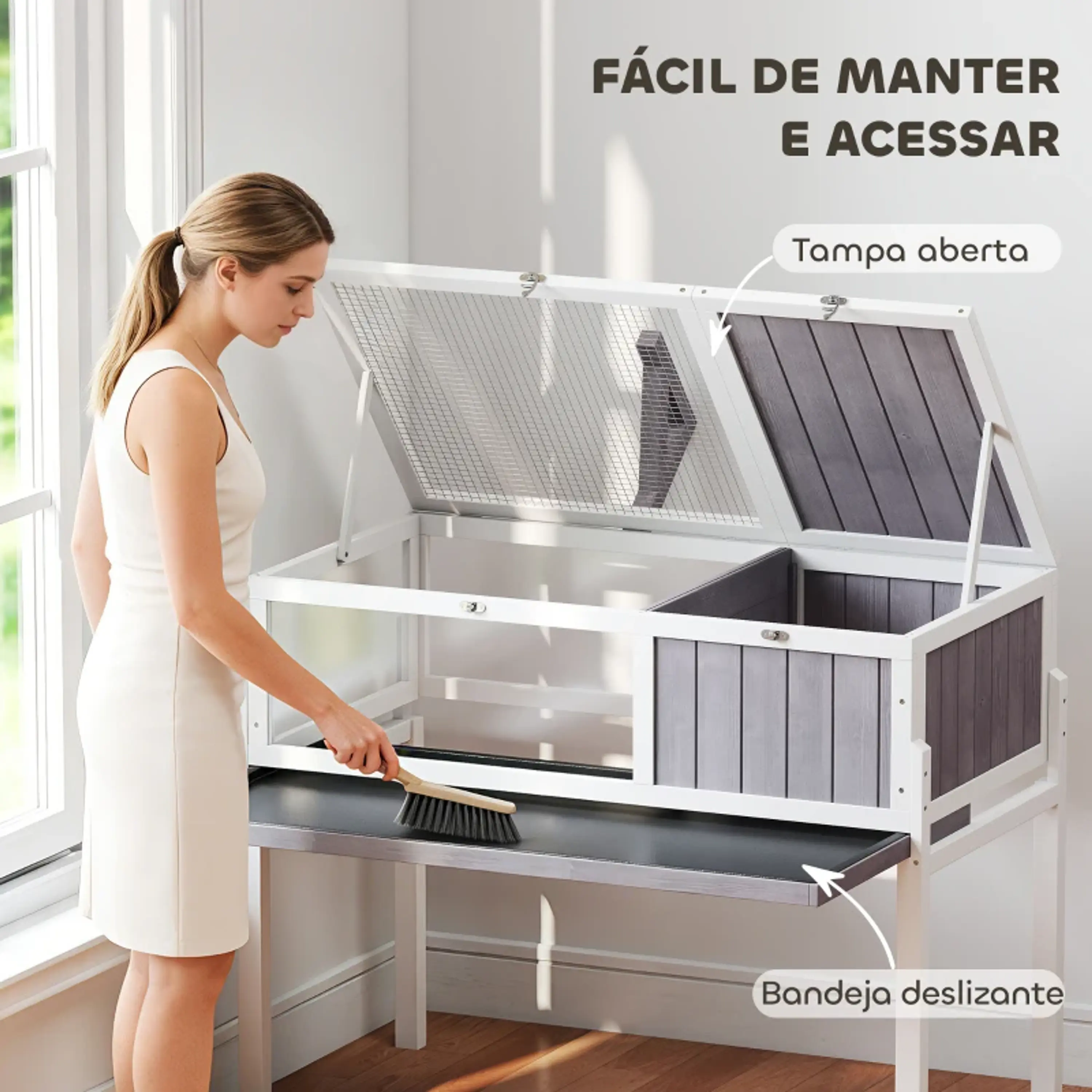 Terrário para Répteis com 2 Tetos Articulados 2