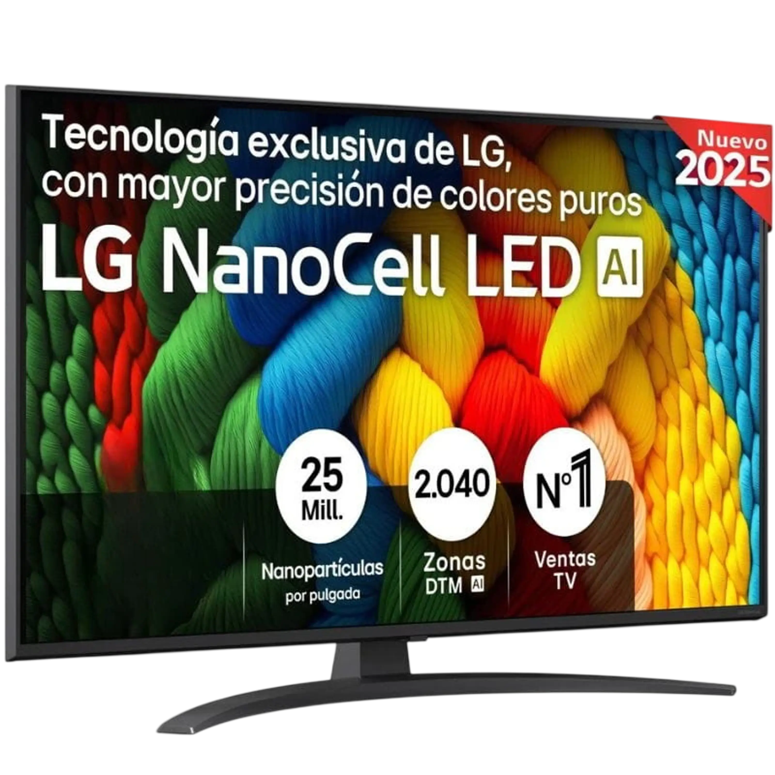 LG AI 43NANO81A6A 4K Ultra HD NanoCell Smart TV Preto 1