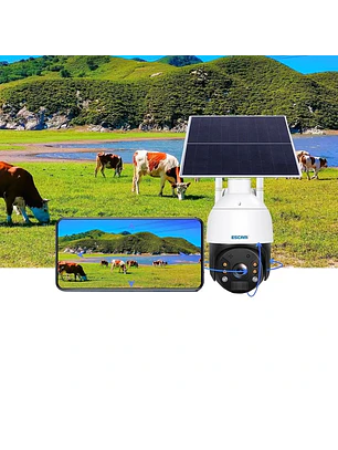 Câmera de segurança IP Escam QF724 Solar 4G/LTE
