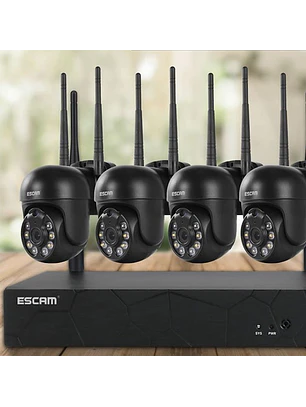 Kit de vigilância IP Escam 4 Wifi 