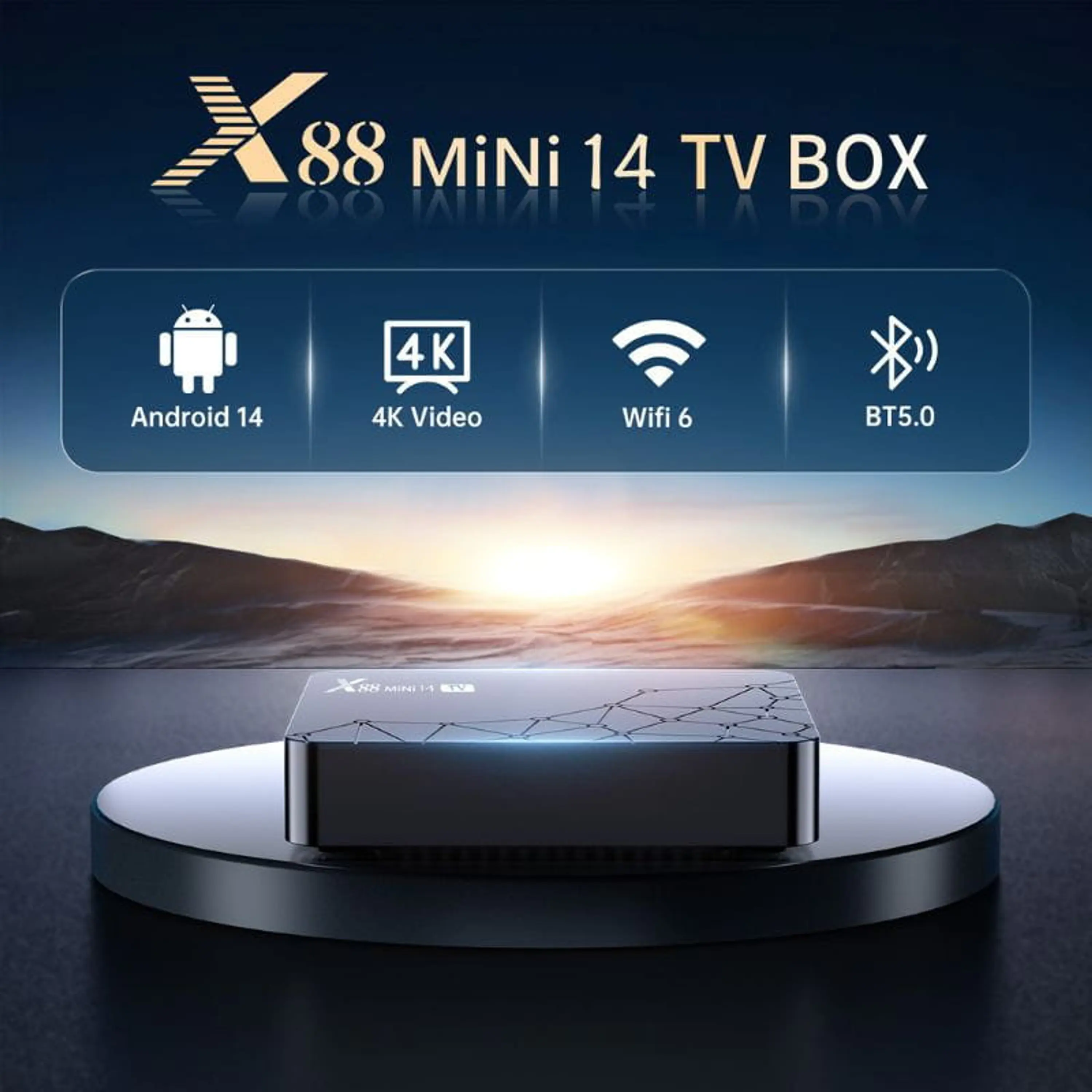 X88 Mini 14 RK3518 2GB/16GB Android 14 - Android TV 8
