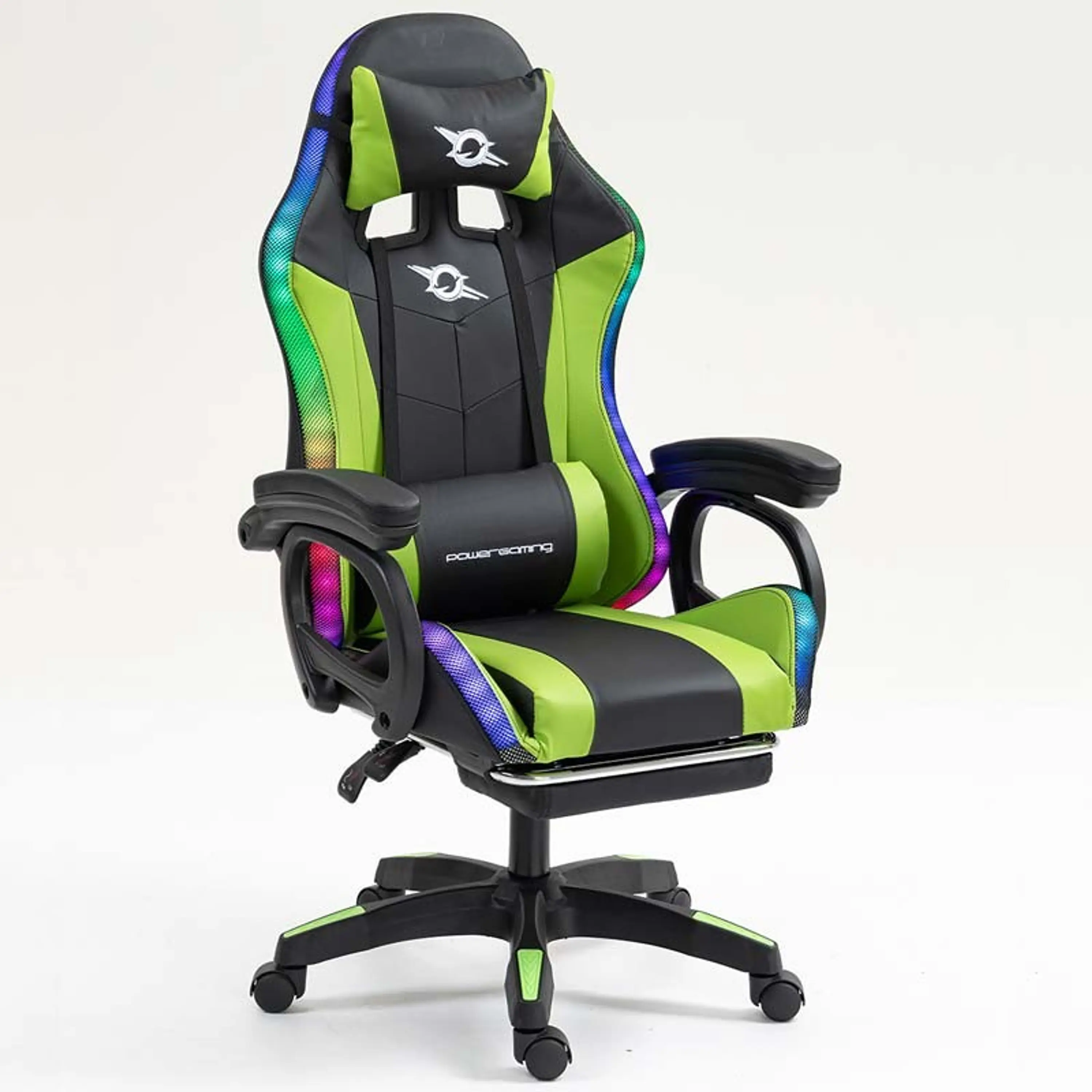 Cadeira Gaming PowerGaming LED RGB - C/ Apoio para os Pés 9