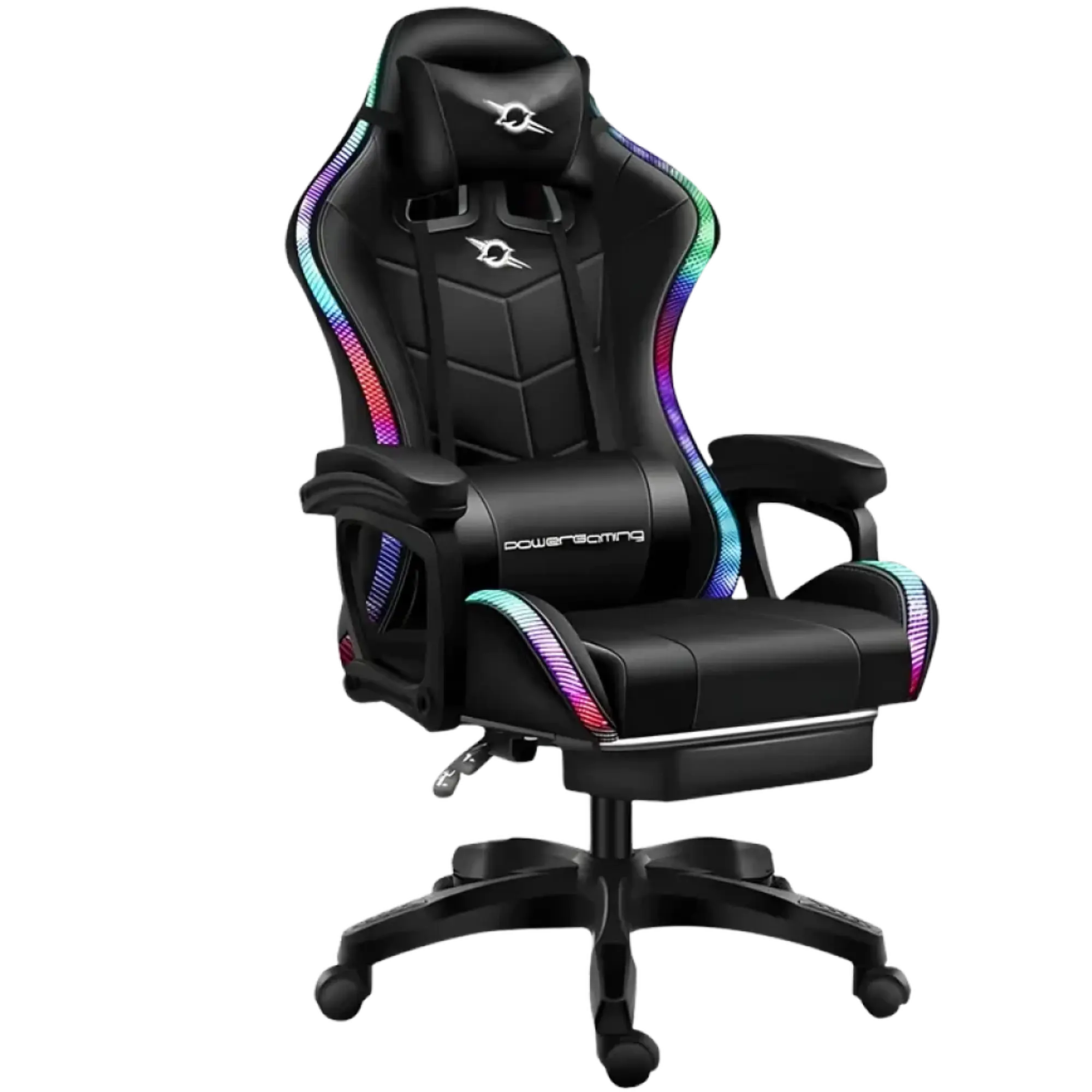 Cadeira Gaming PowerGaming LED RGB - C/ Apoio para os Pés 1