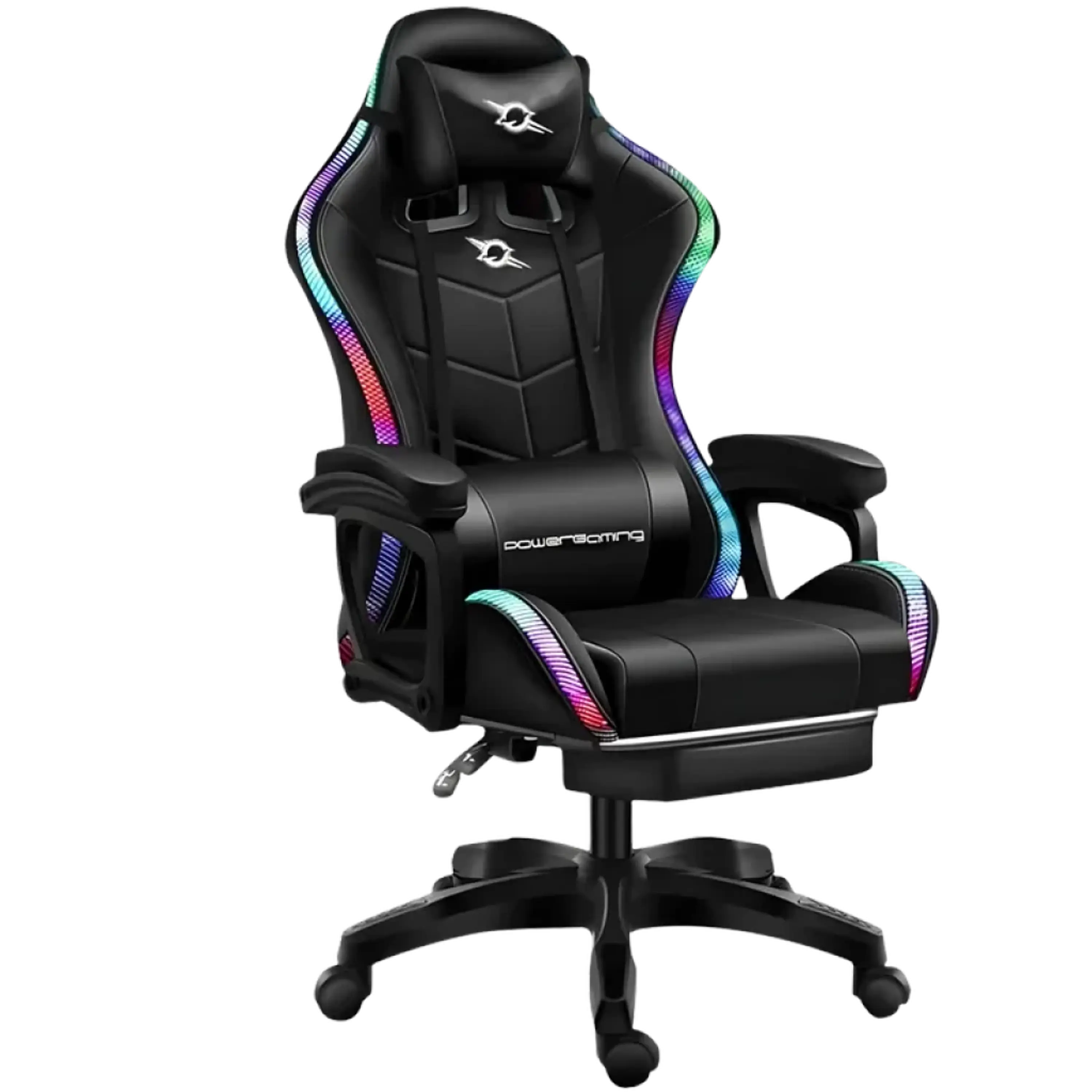 Cadeira Gaming PowerGaming LED RGB - C/ Apoio para os Pés 1