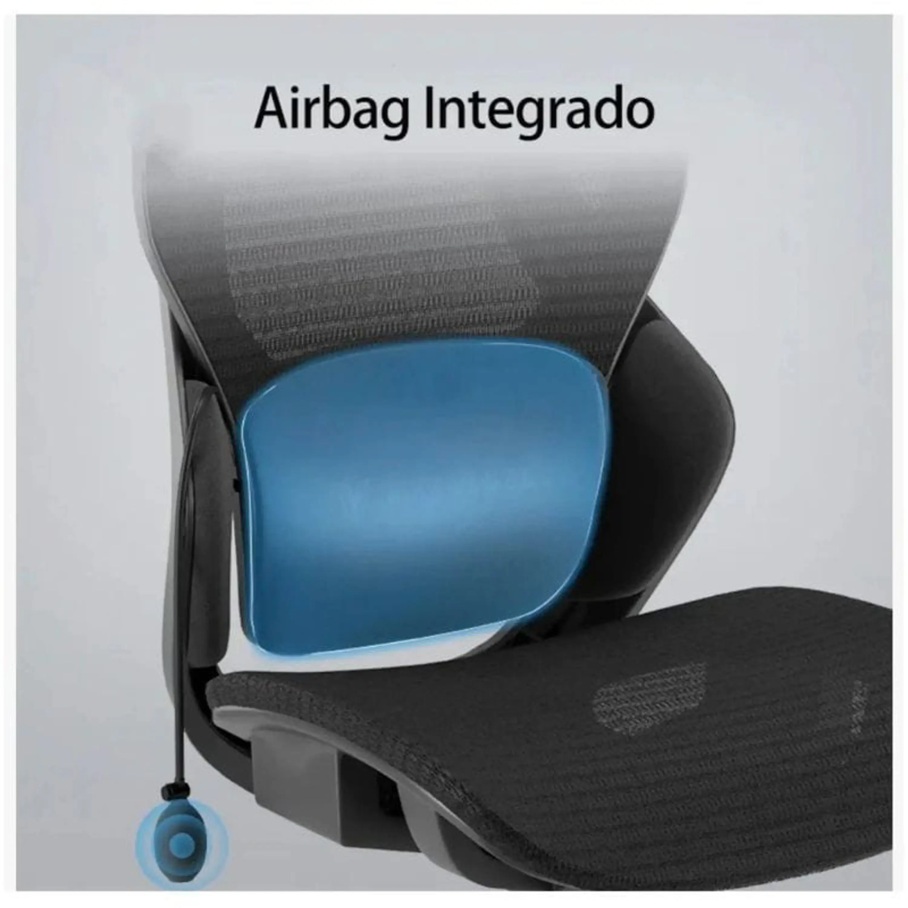 Cadeira de Escritório Ergonómica Amarante Preta 2