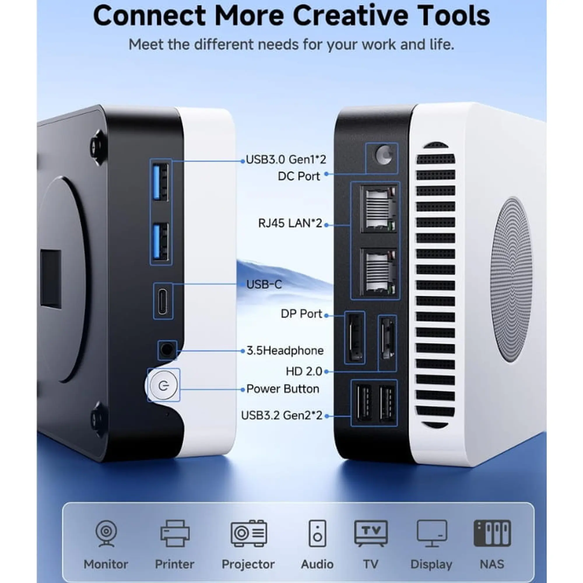 Chuwi LarkBox X Intel i3-1220p/8GB/256GB SSD/W11 - Mini PC 4