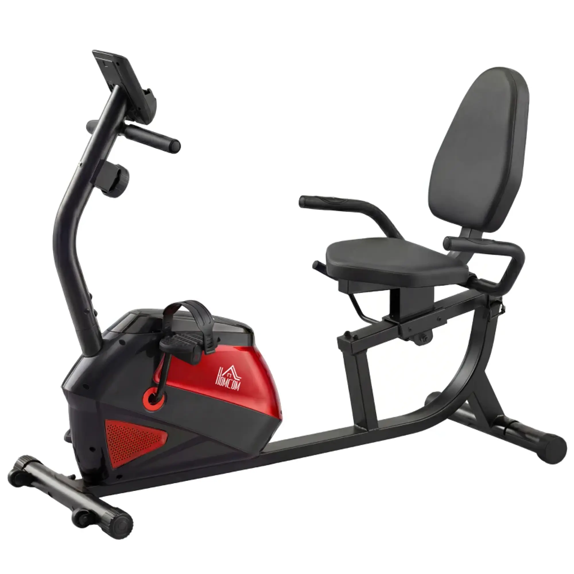 Bicicleta Estática com Encosto 8 Níveis de Resistência Magnética 1
