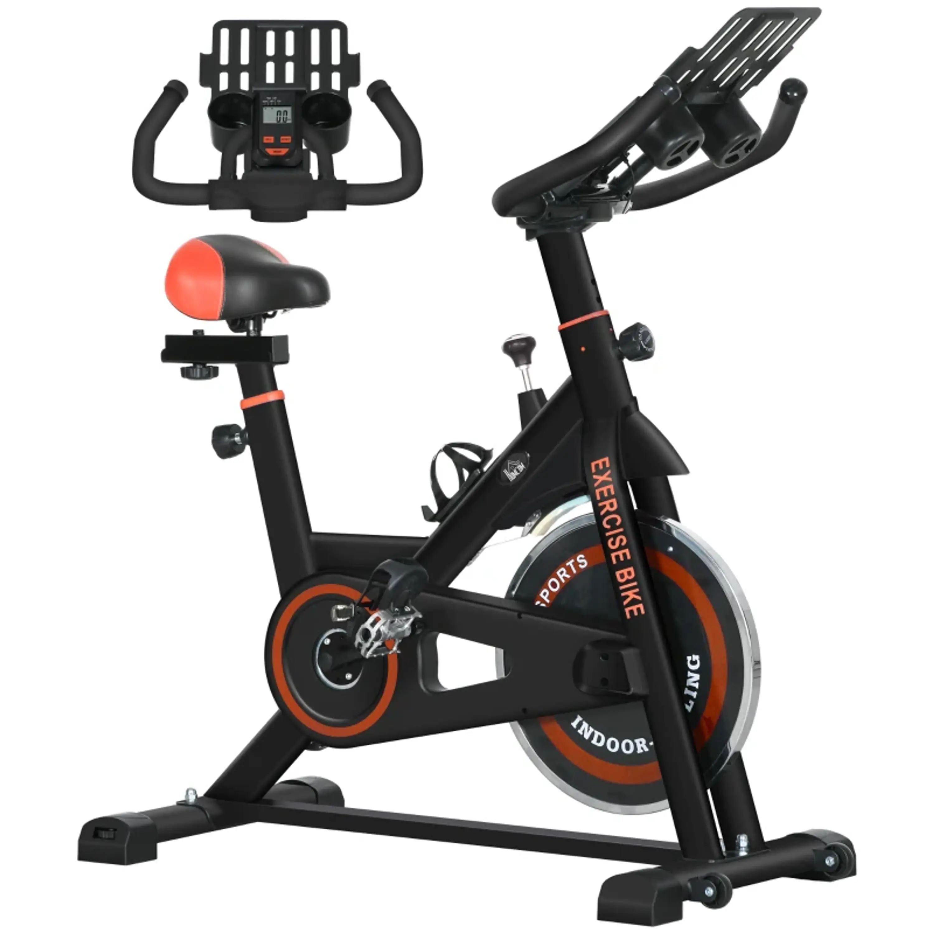 Bicicleta Estática com Resistência Ajustável Volante de Inércia de 8 kg 5