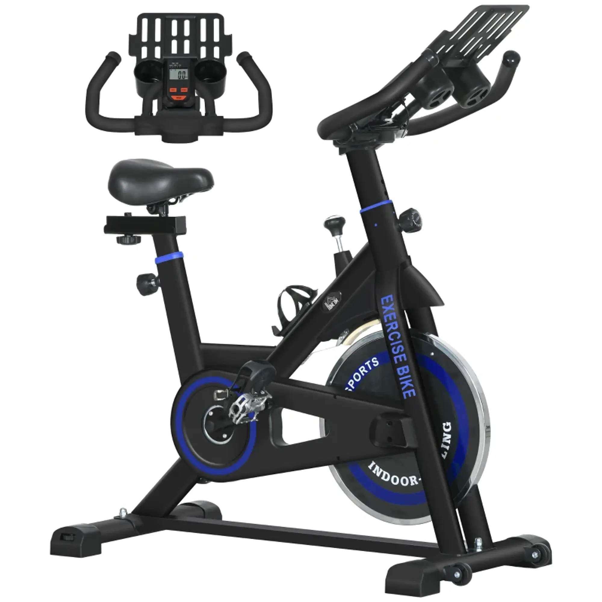 Bicicleta Estática com Resistência Ajustável Volante de Inércia de 8 kg 4