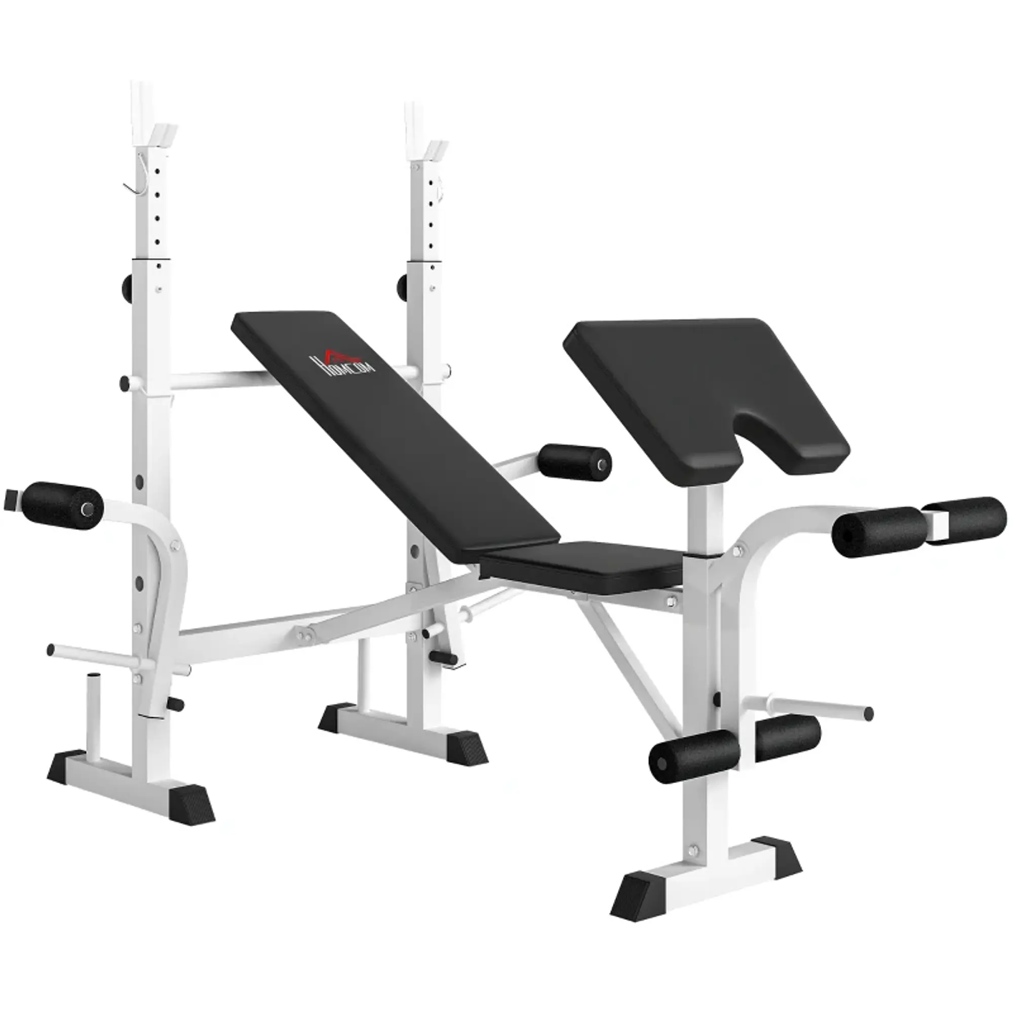 Banco de Musculação Multifuncional Inclinável com Suporte 9