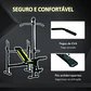Banco de pesos reclinável multifuncional para treinamento e musculação 175x110x202 cm - Thumbnail 9