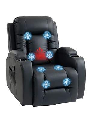Poltrona de Massagem Reclinável até 145° com Vibração e Função de Aquecimento 