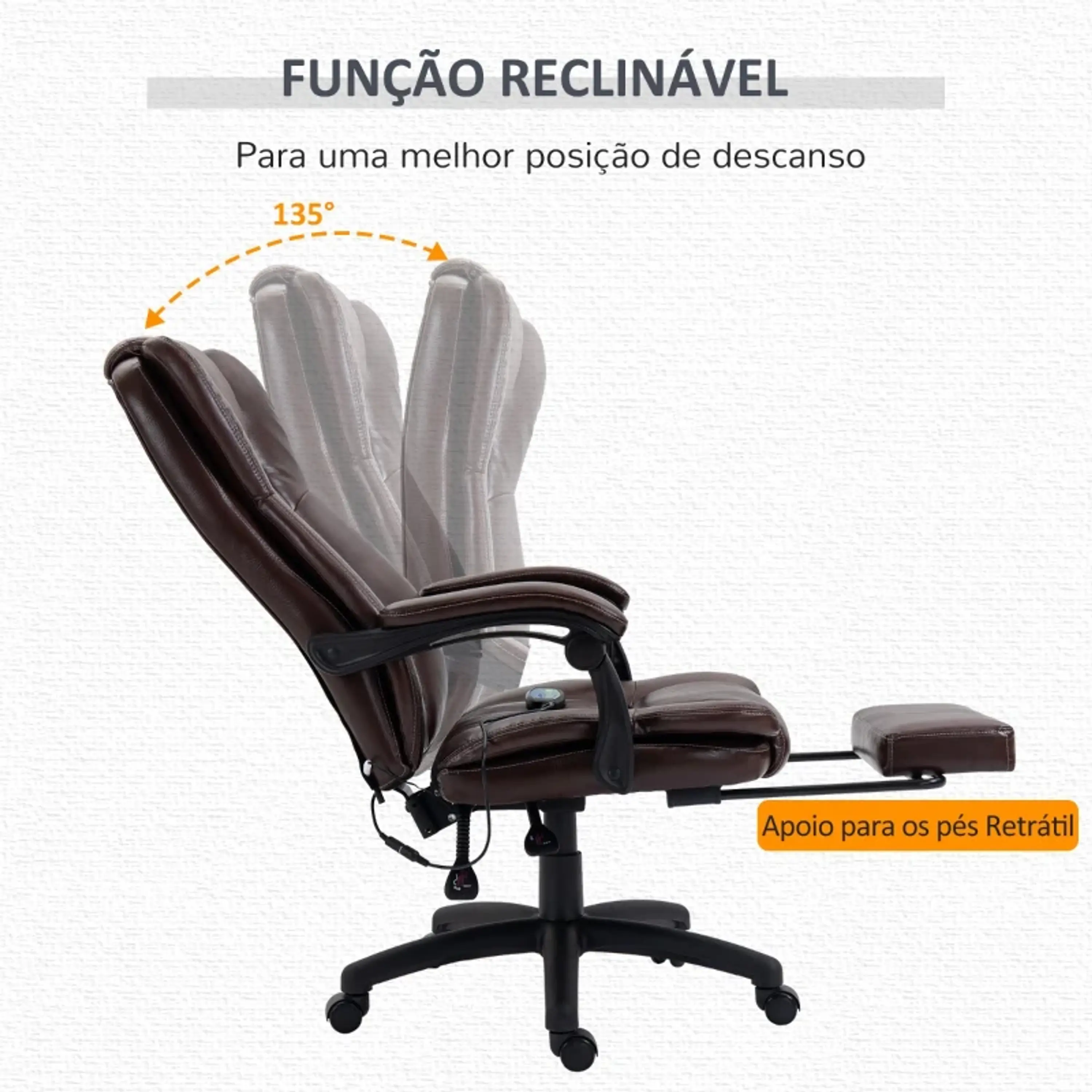 Cadeira de Escritório  6 Pontos de Massagem 11