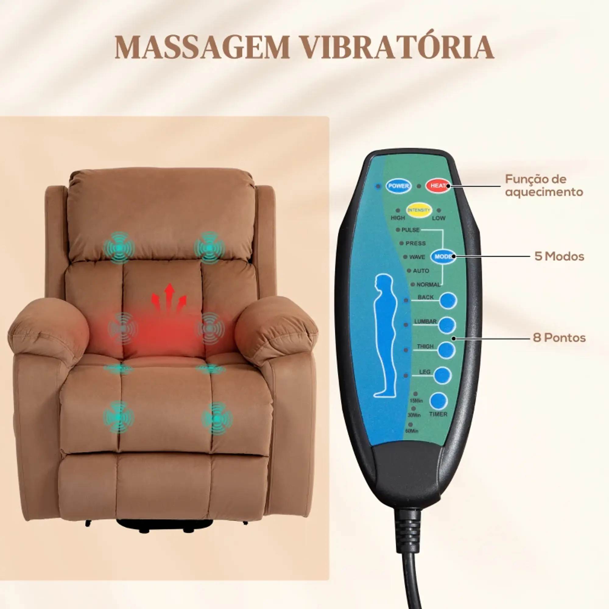 Poltrona Relax Levanta Pessoas Elétrica 6