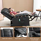 Poltrona Relax Reclinável com 8 Pontos de Massagem Controlo Remoto Estofada em PU 94x99x99 - Thumbnail 4