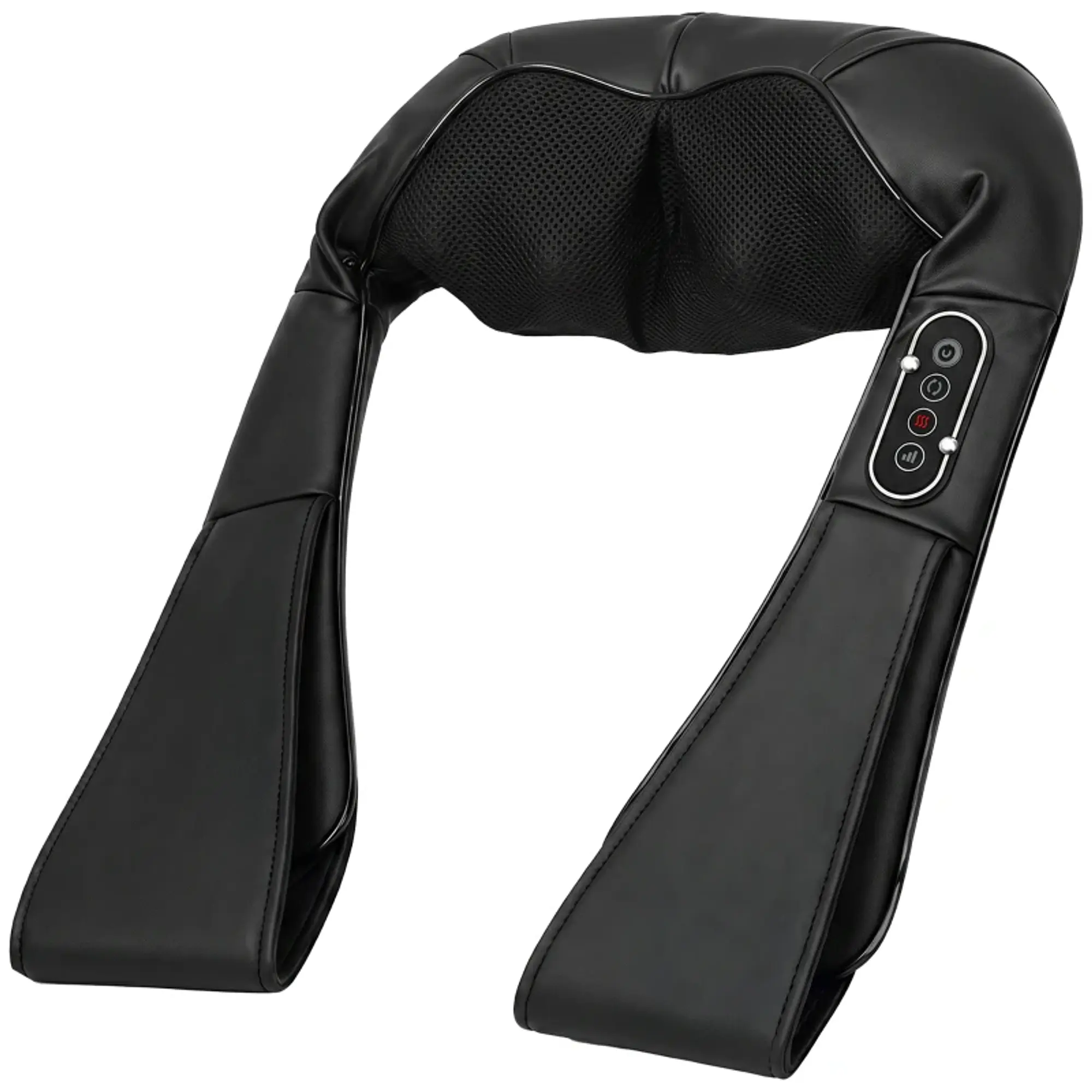 Massageador Cervical e de Costas com Calor e 8 Nós Shiatsu 3 Intensidades de Amassamento 3D Preto 9