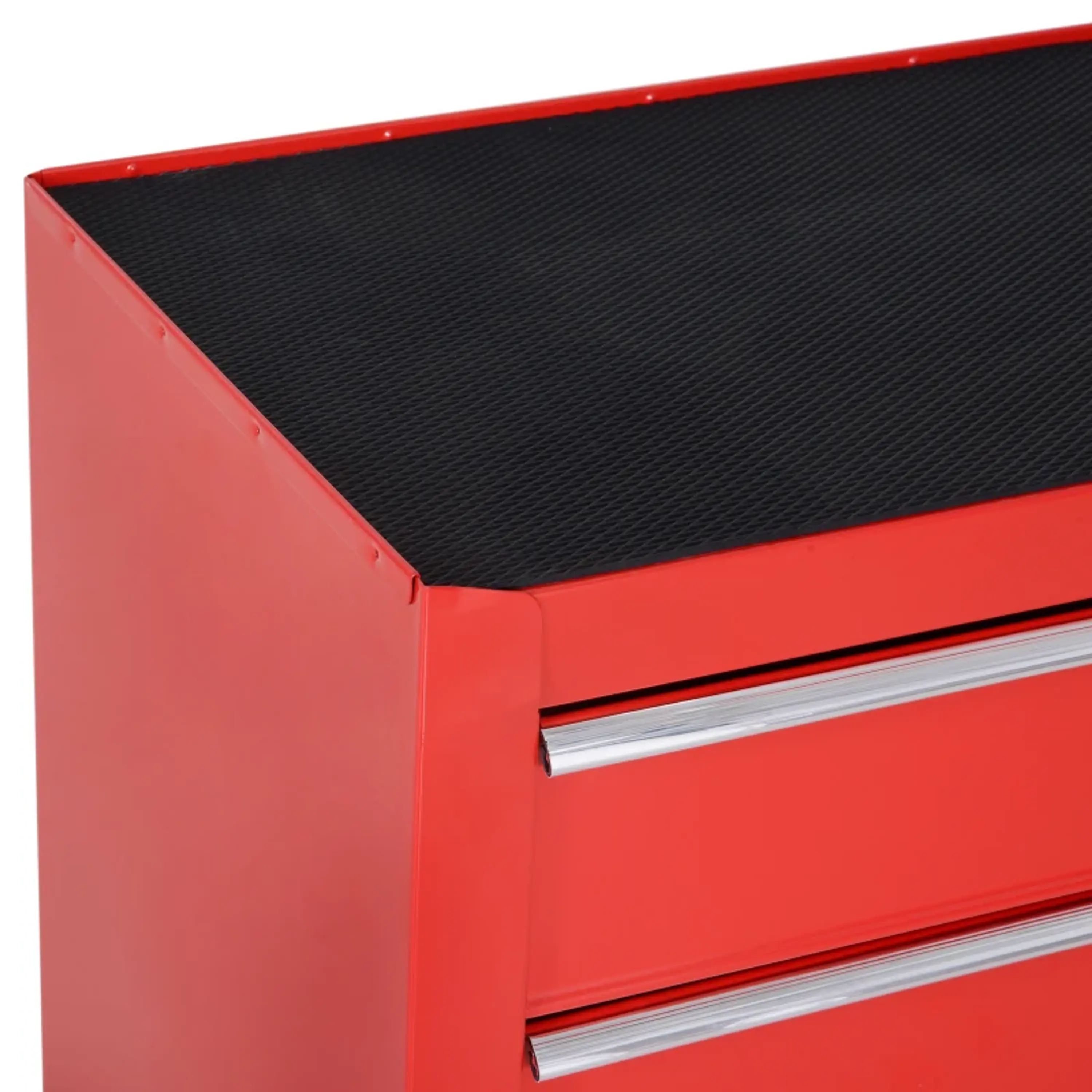 Carrinho de Ferramentas com 5 Gavetas Rodas Aço 69x33x75 cm Vermelho 8