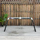 Escada multiuso dobrável 5 em 1 com 2 placas de alumínio 70x61x11 cm Preto - Thumbnail 7