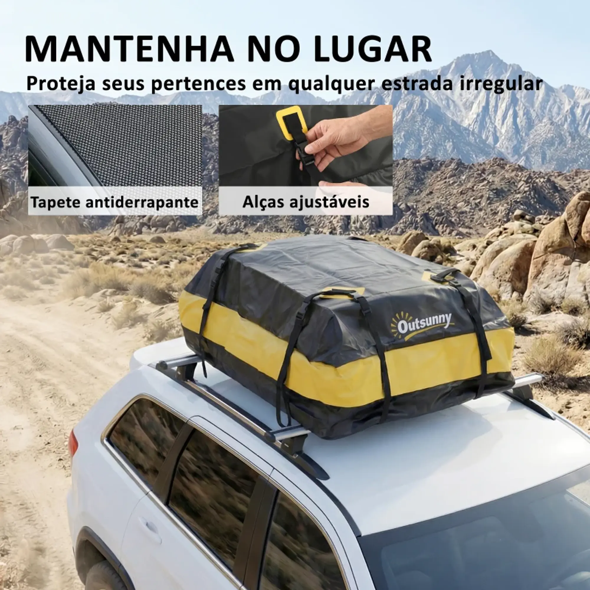 Bolsa de Teto para Carro 425L Impermeável para carro 7