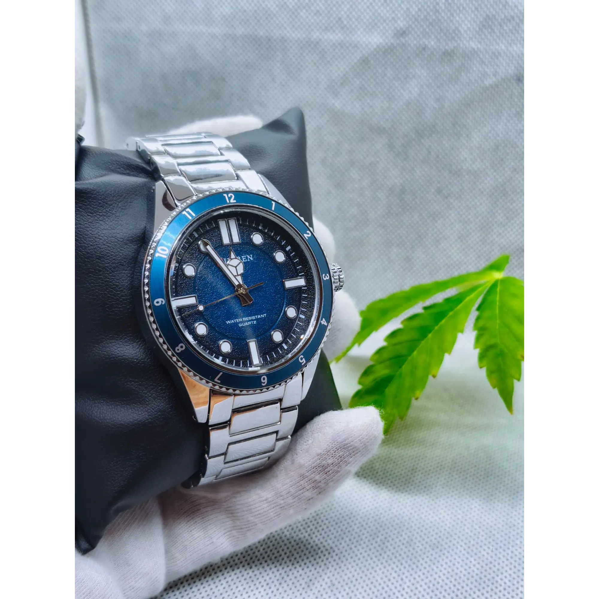 Relógio Quartz Masculino em Aço Inóxidável - Curren Marine 1