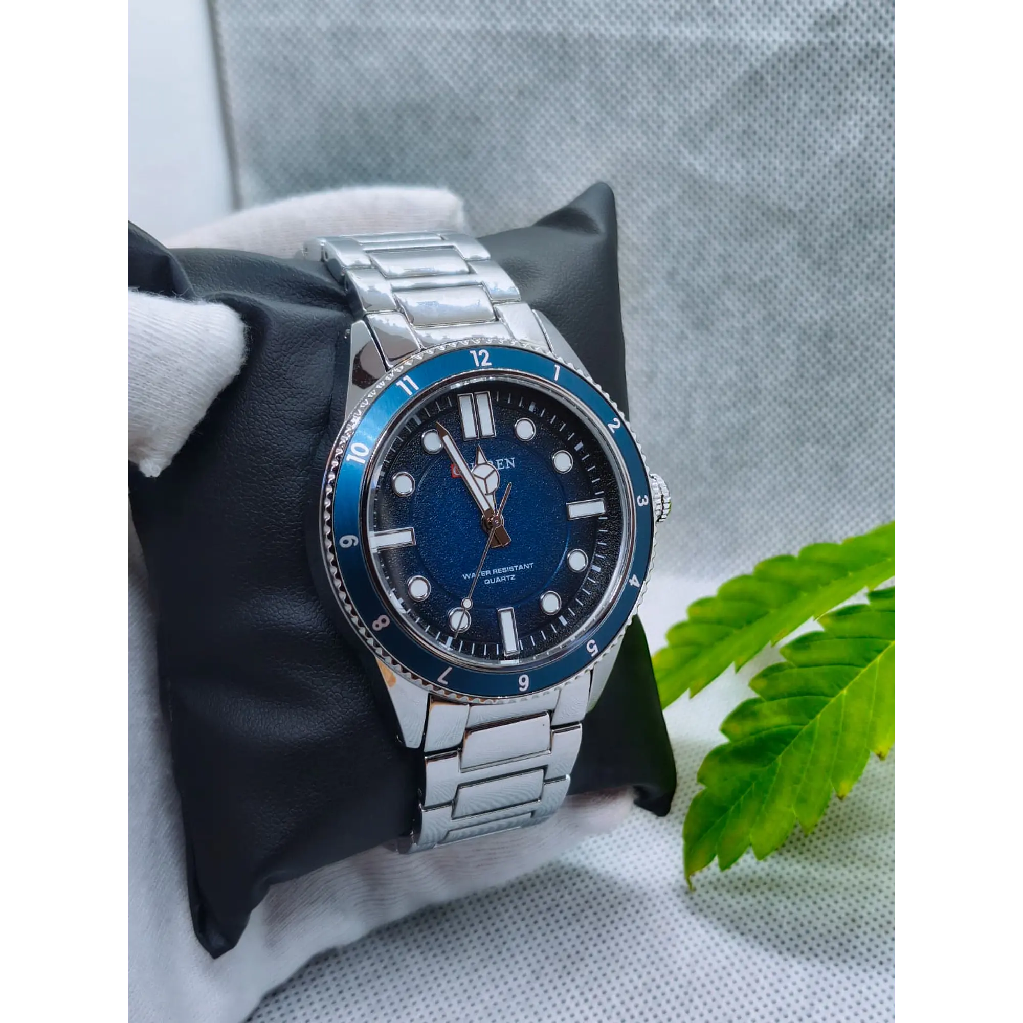 Relógio Quartz Masculino em Aço Inóxidável - Curren Marine 13
