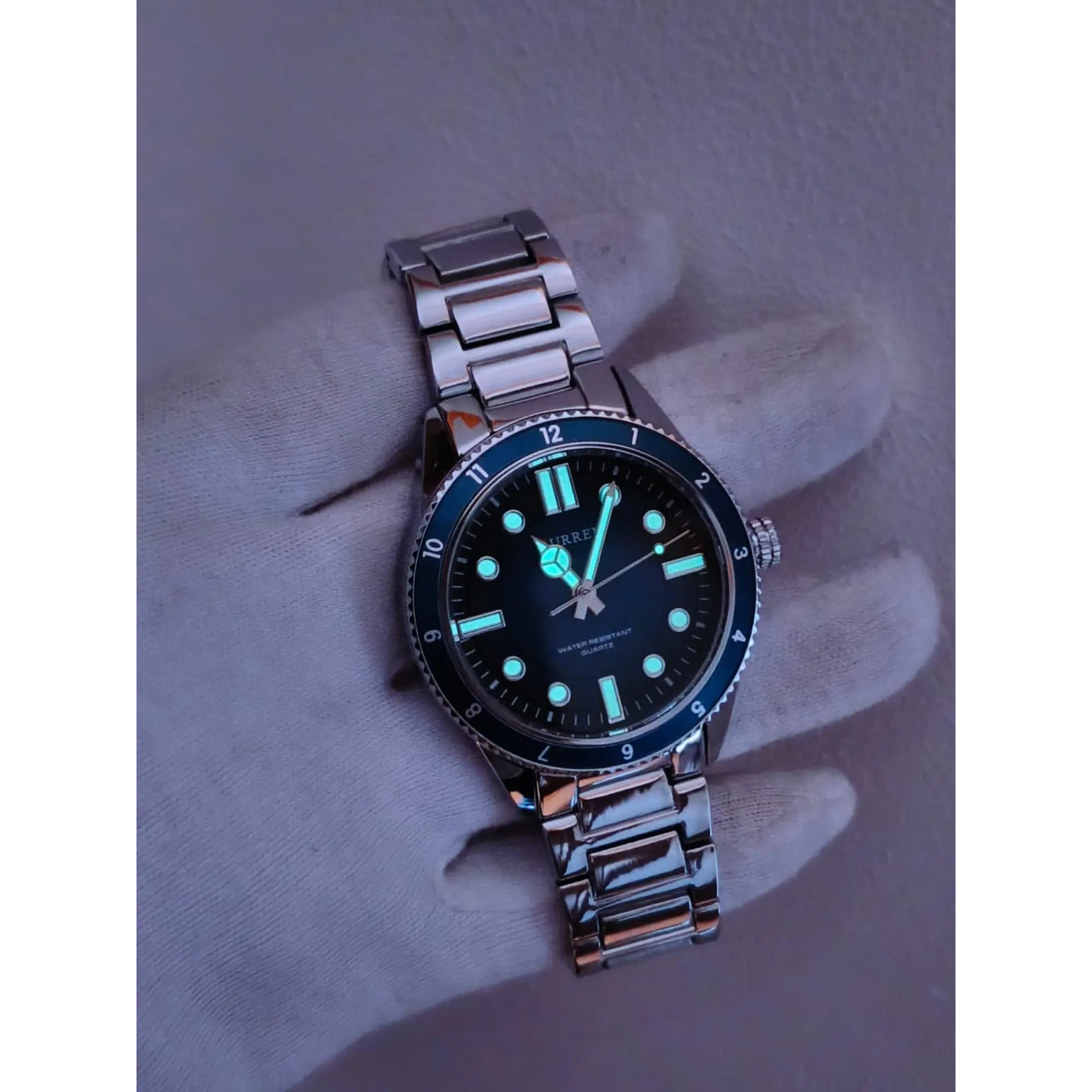Relógio Quartz Masculino em Aço Inóxidável - Curren Marine 11