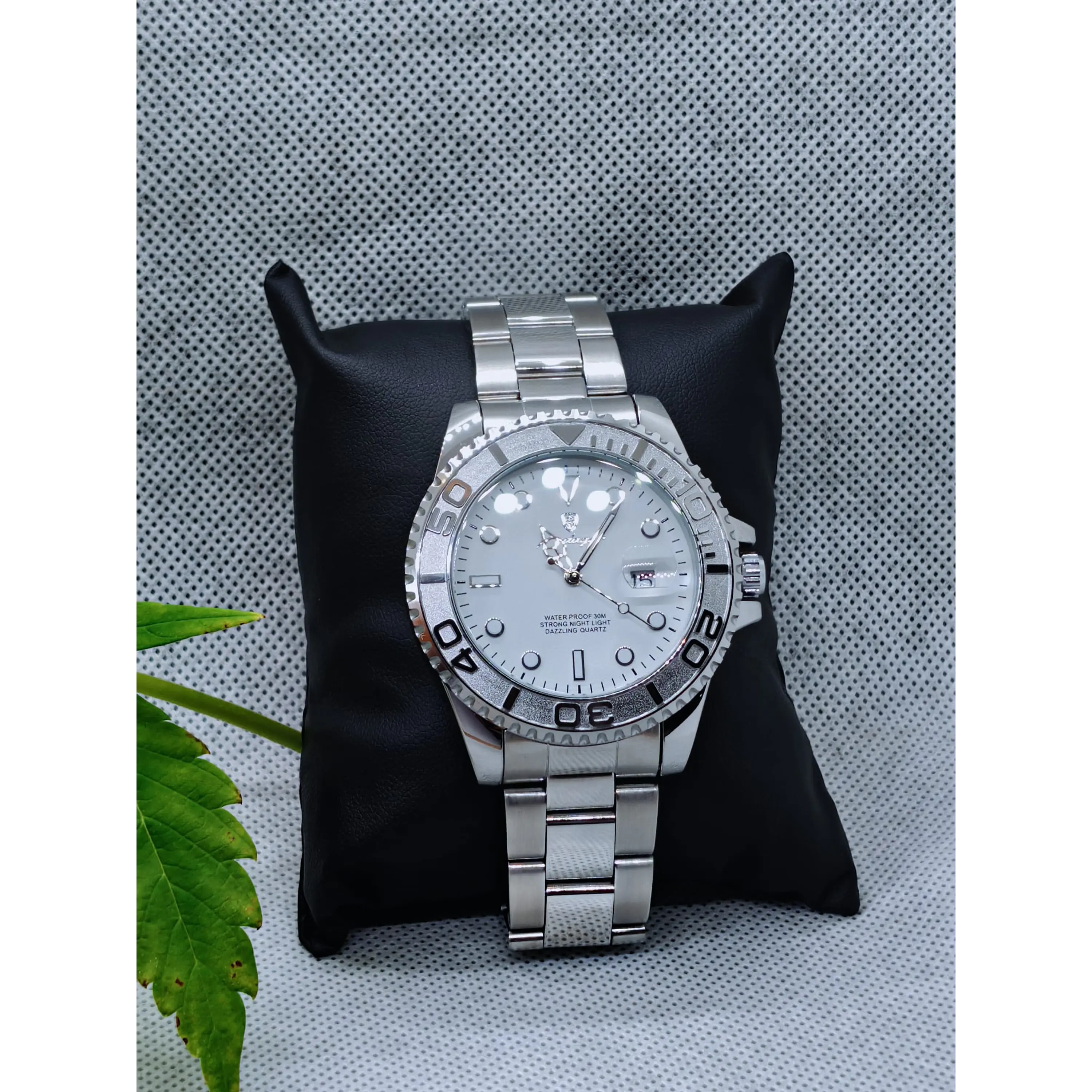 Relógio Quartz Masculino em Aço Prateado Inóxidável - White General 4