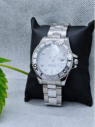 Relógio Quartz Masculino em Aço Prateado Inóxidável - White General