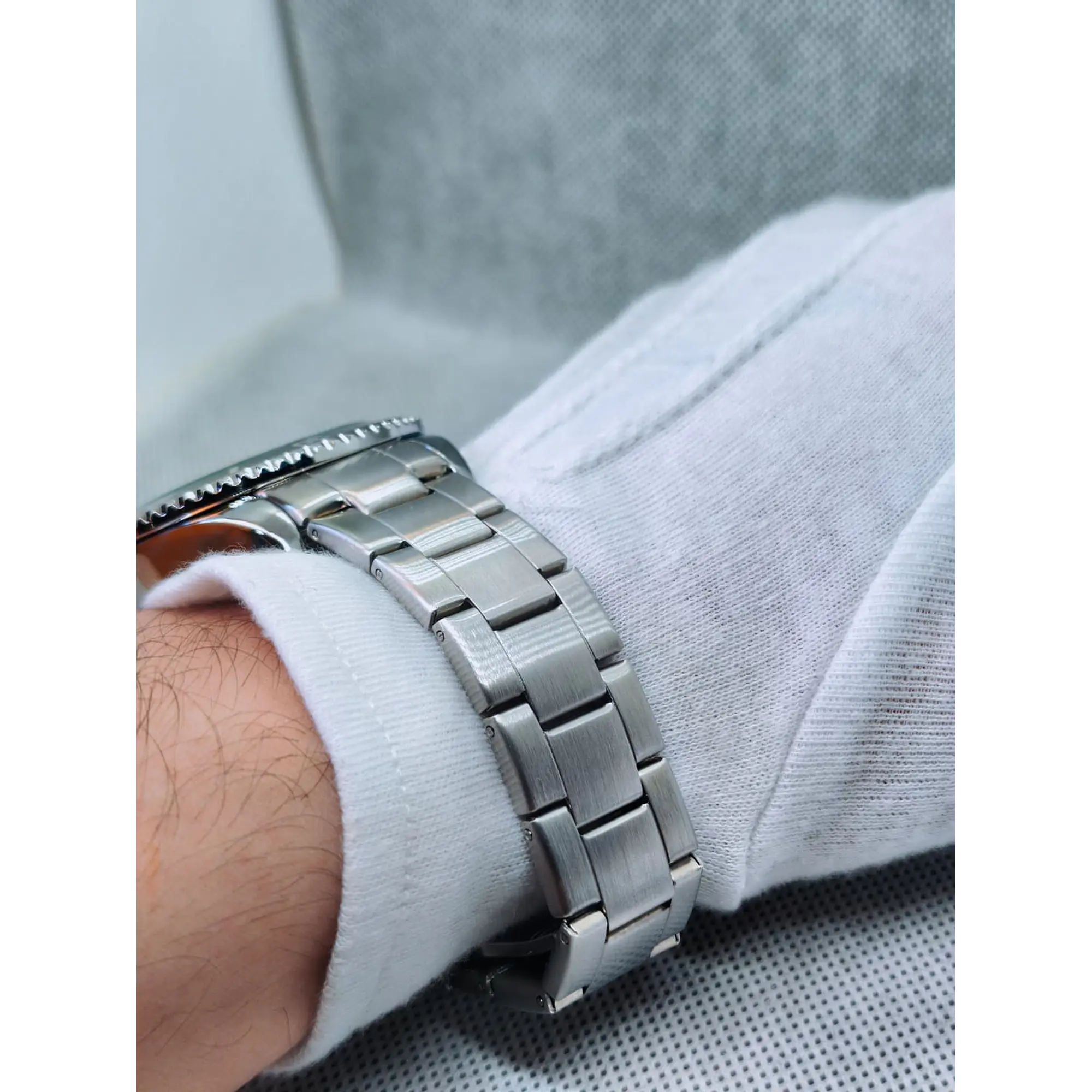 Relógio Quartz Masculino em Aço Inóxidável - Mergulhador 9