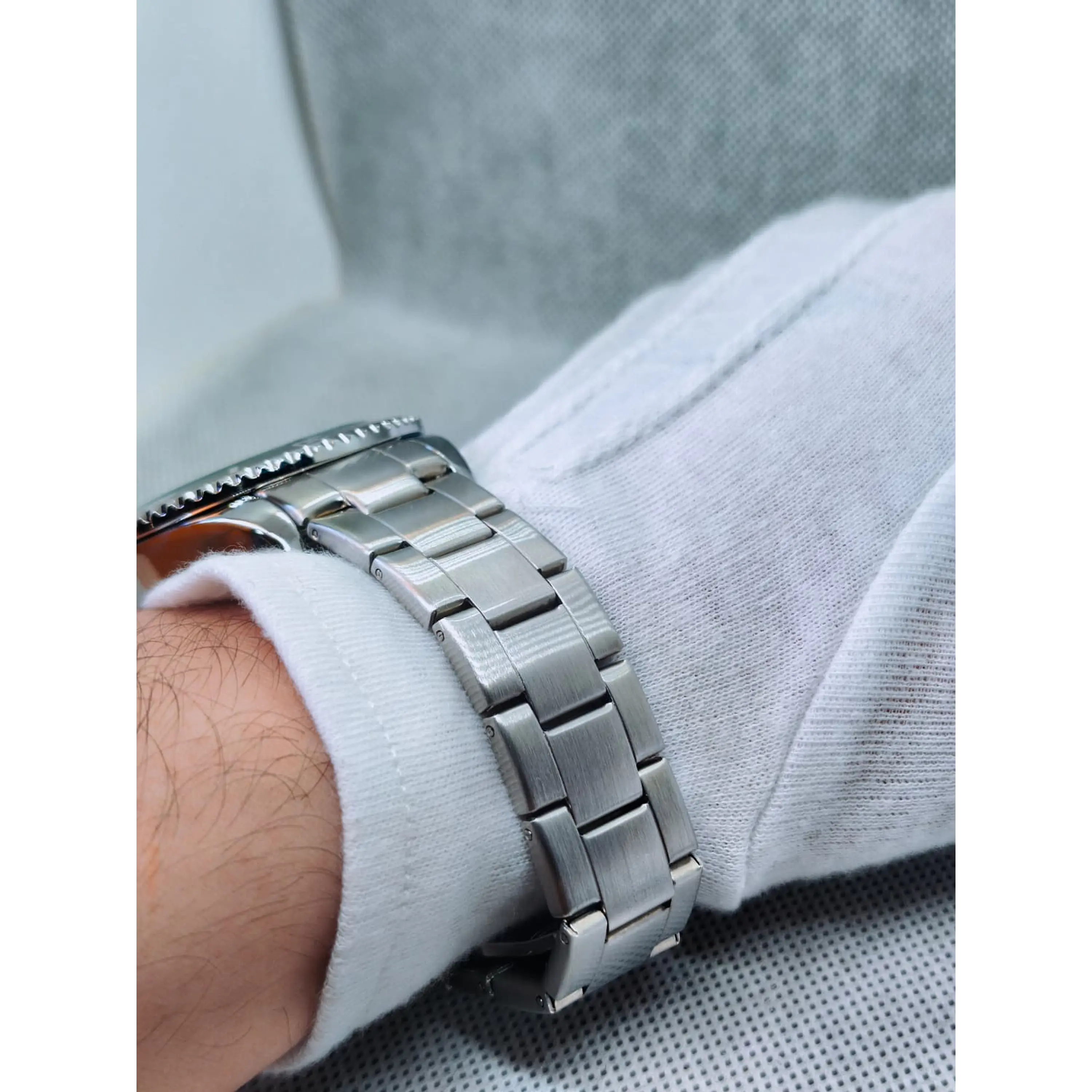 Relógio Quartz Masculino em Aço Inóxidável - Mergulhador 9
