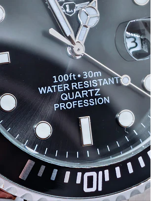 Relógio Quartz Masculino em Aço Inóxidável - Mergulhador