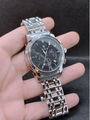 Relógio Quartz Masculino em Aço Inóxidável - Crystal Days 