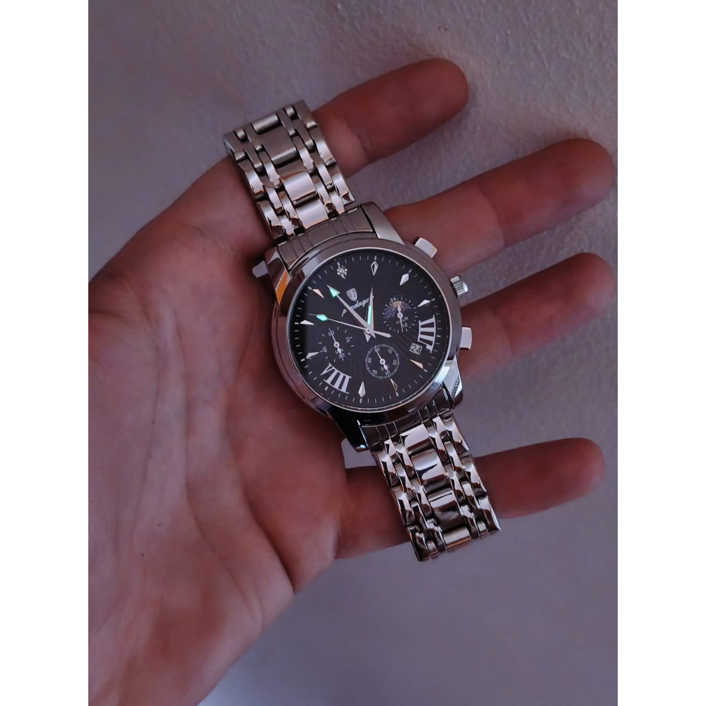 Relógio Quartz Masculino em Aço Inóxidável - Crystal Days  10