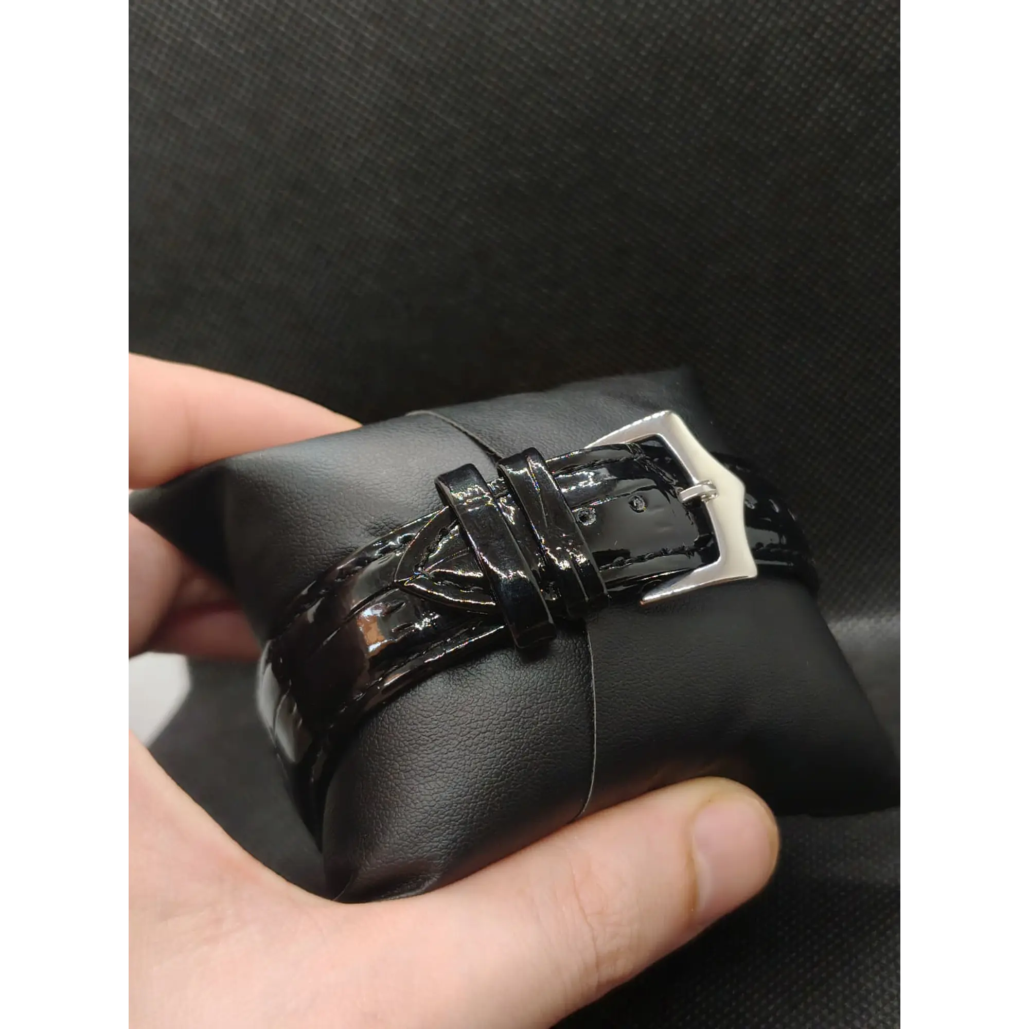 Relógio Quartz Masculino em Aço Inóxidável e Couro - Gold Green 2