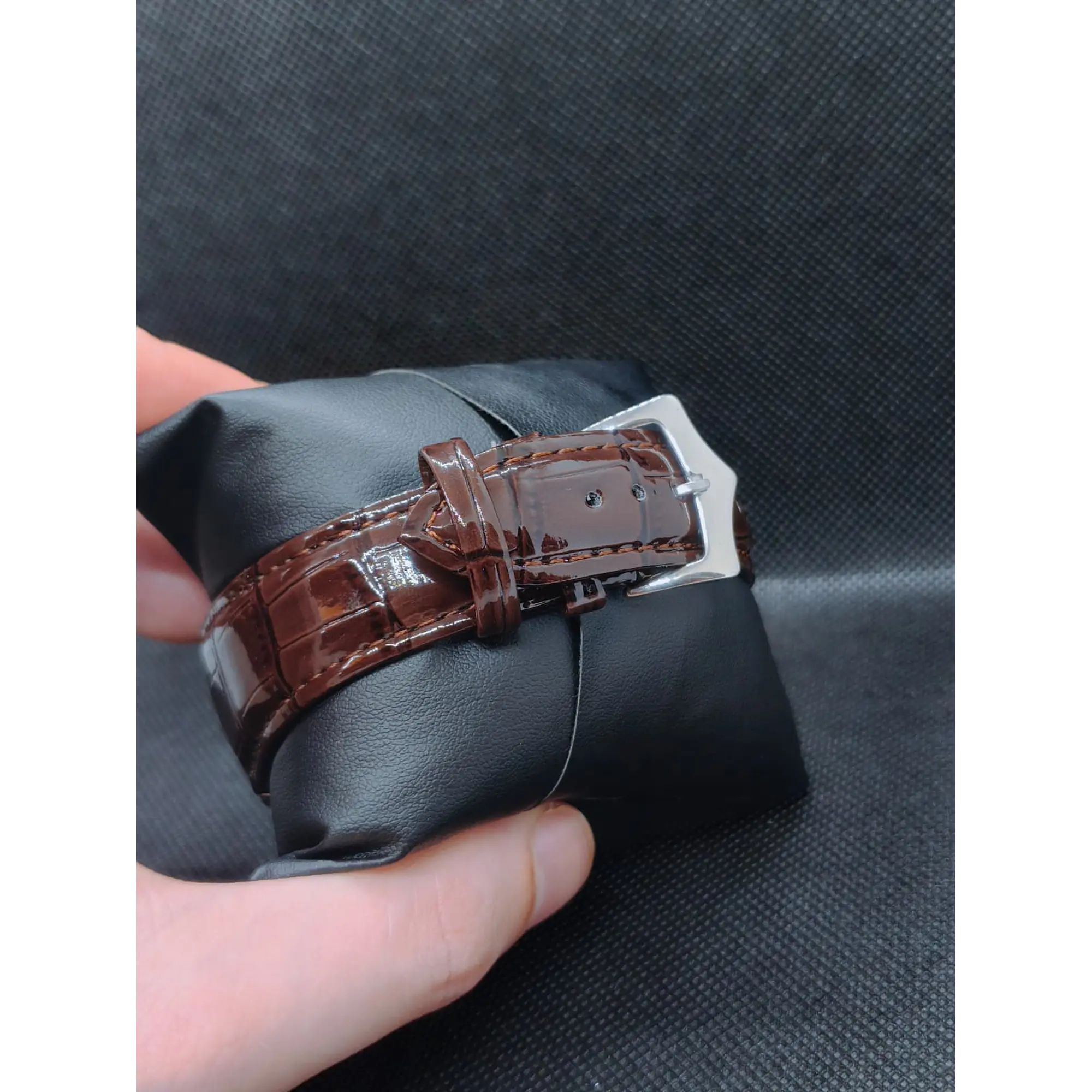 Relógio Quartz Masculino em Aço Inóxidável e Couro - Terra Mar 6