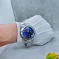 Relógio Quartz Masculino em Aço Inóxidável - Azul Prateado - Thumbnail 3