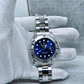 Relógio Quartz Masculino em Aço Inóxidável - Azul Prateado - Thumbnail 9