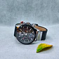 Men's Quartz Watch in Stainless Steel and Leather - Vintage Motard - thumbnail 4