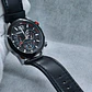 Men's Quartz Watch in Stainless Steel and Leather - Vintage Motard - thumbnail 1