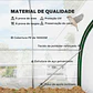 Estufa de Exterior 6x3x2 mPE 140g/m² Estrutura em Aço Branco - Thumbnail 5