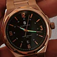 Relógio dourado e verde em aço inoxidável Sapphero - Excelente condição. - Thumbnail 13