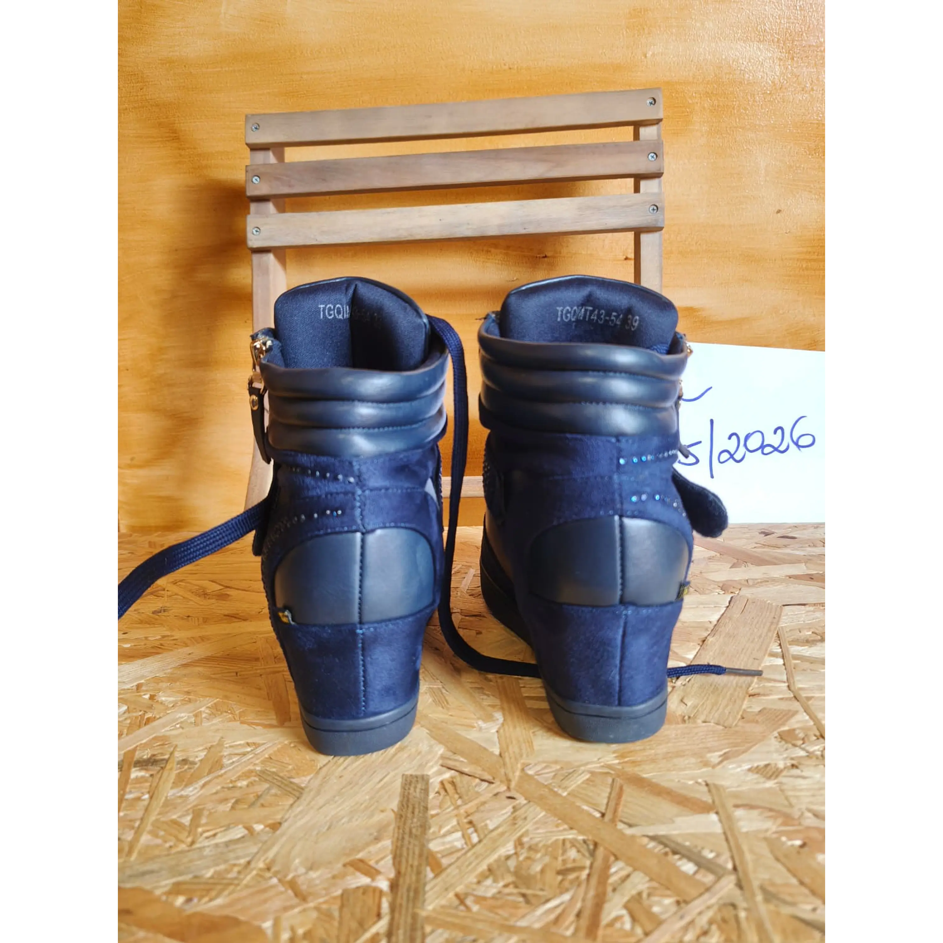 Botas Altas nº 39 Azul Marinho TNG SHOES 6