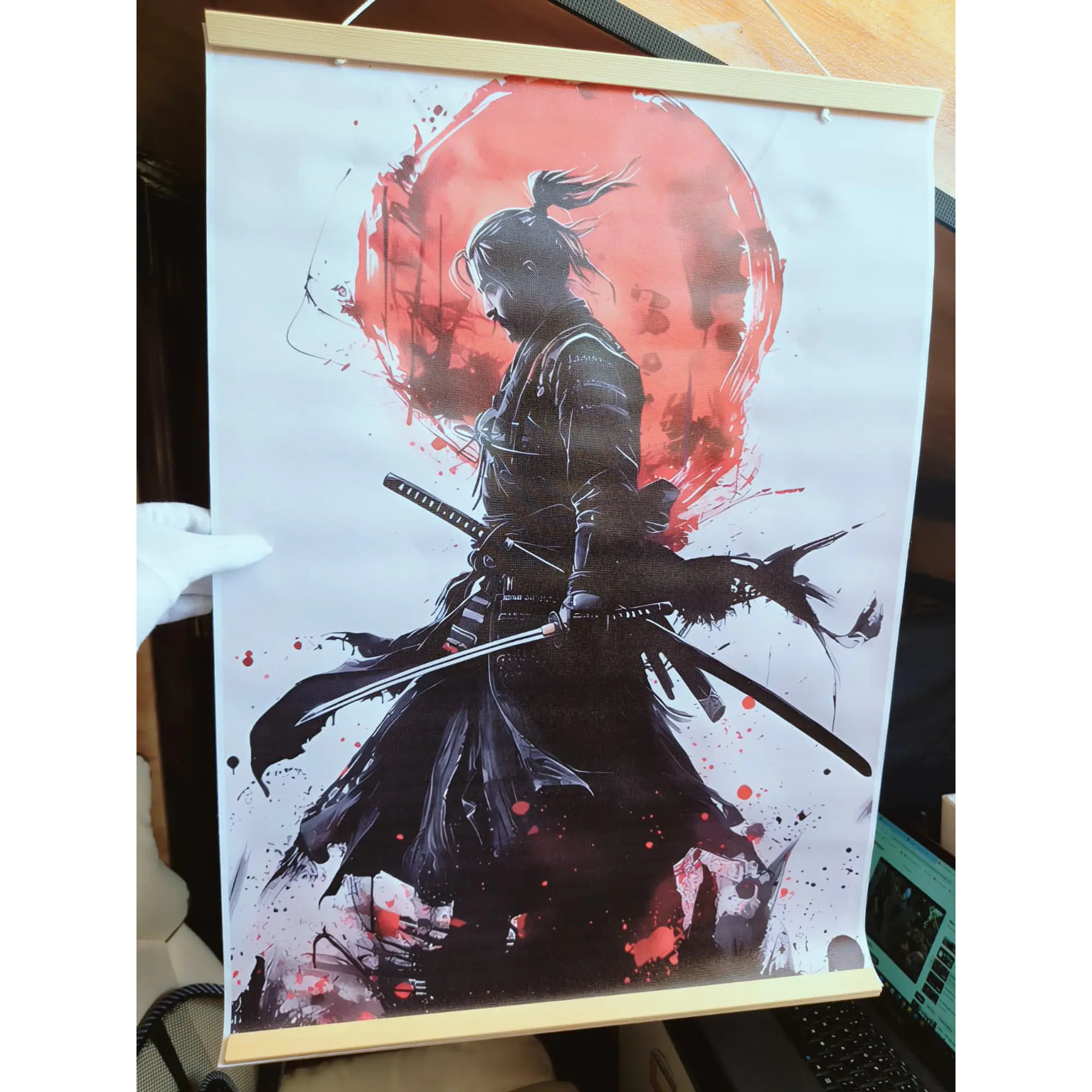 Toile imprimée enroulable Love 70 x 50 cm - RONIN Samouraï, Impeccable 1