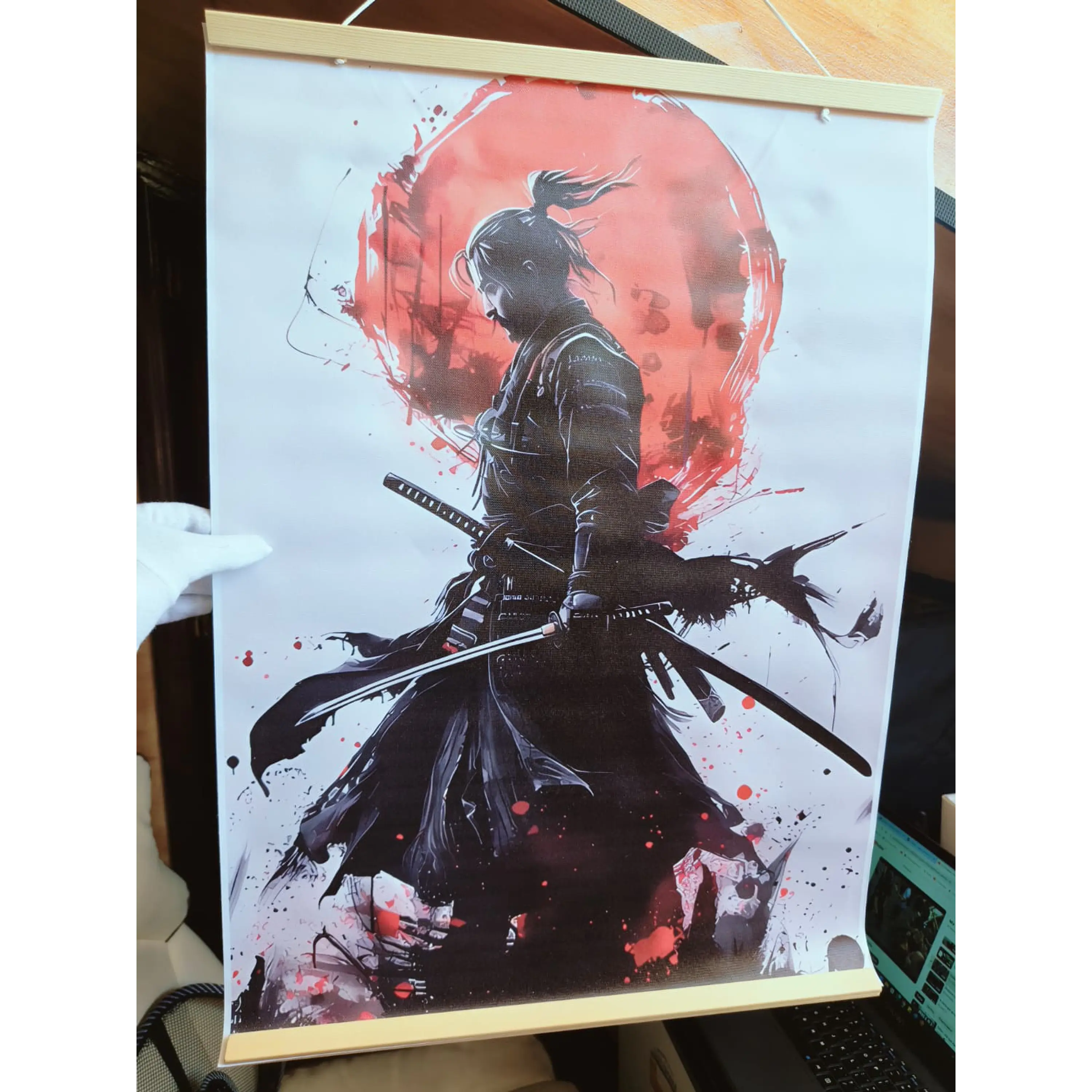 Toile imprimée enroulable Love 70 x 50 cm - RONIN Samouraï, Impeccable 1
