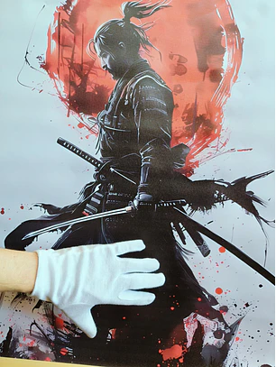  愛 Quadro Enrolável 70 x 50 cm - RONIN Samurai, Impecável